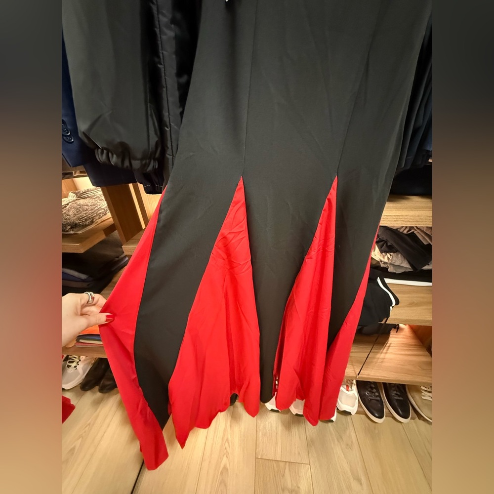 Elegant Black and Red Evening Gown - Picture 7 of 7